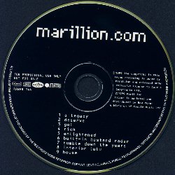marillion.com promo CD